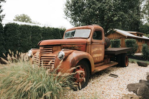 An Old Rusty Abandoned Truck 