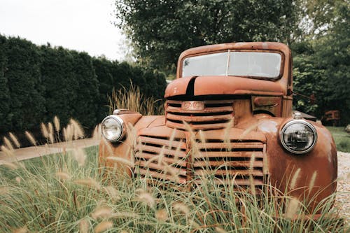 An Old Rusty Abandoned Truck 