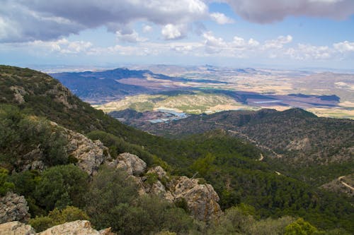 Landscape from a Mountain Peak 