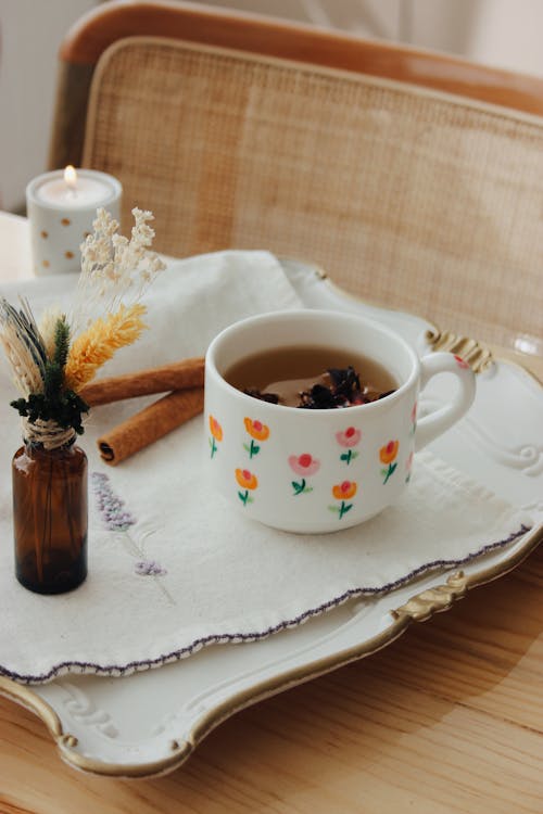 Základová fotografie zdarma na téma čaj, dink, květiny