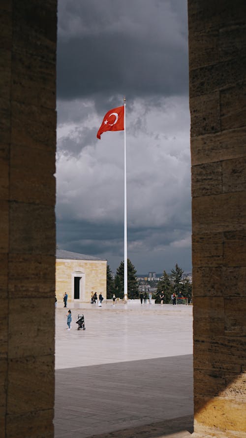 Fotos de stock gratuitas de anitkabir, ankara, asta de bandera