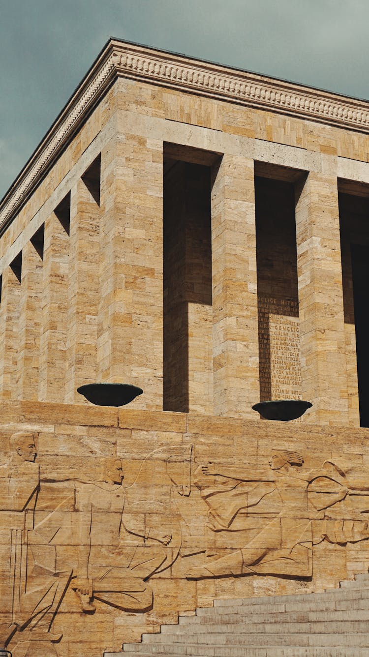 Bas Reliefs Outside The Mausoleum Of Mustafa Kemal Ataturk