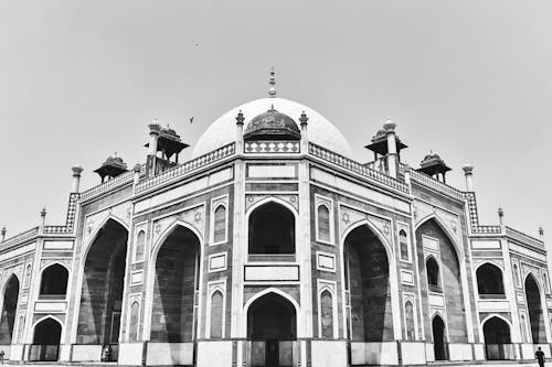 Corner of Humayuns Tomb in New Delhi
