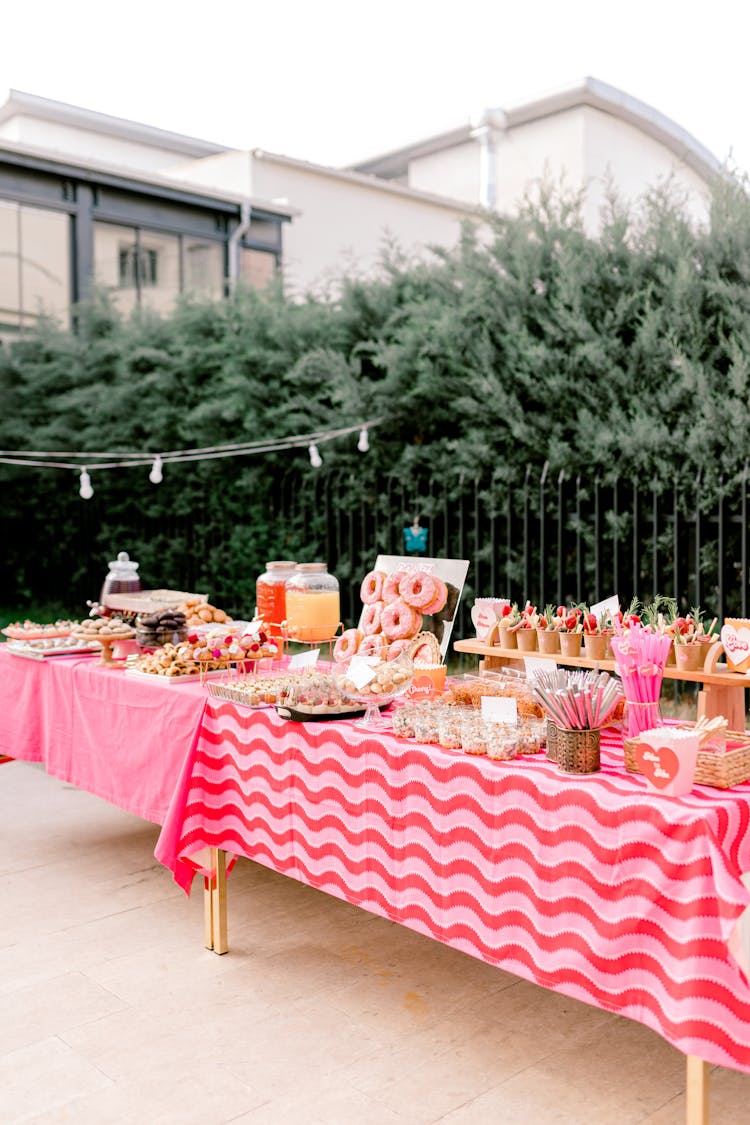 Table On Garden Party