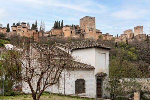 View of the Alhambra Complex in Granada, Spain 