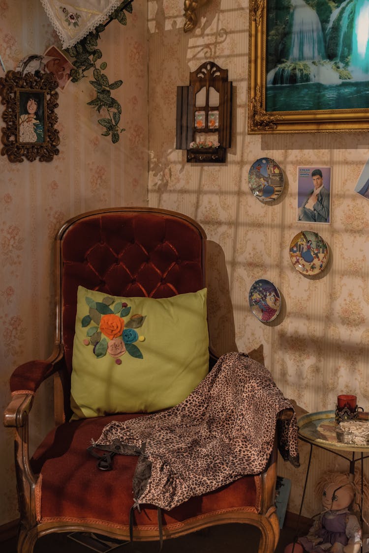 Vintage Armchair In Corner