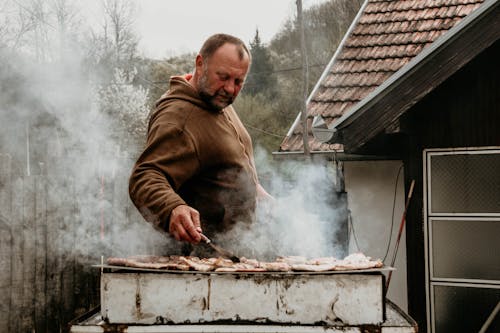 Kostenloses Stock Foto zu außerorts, grillparty, herunterschauen