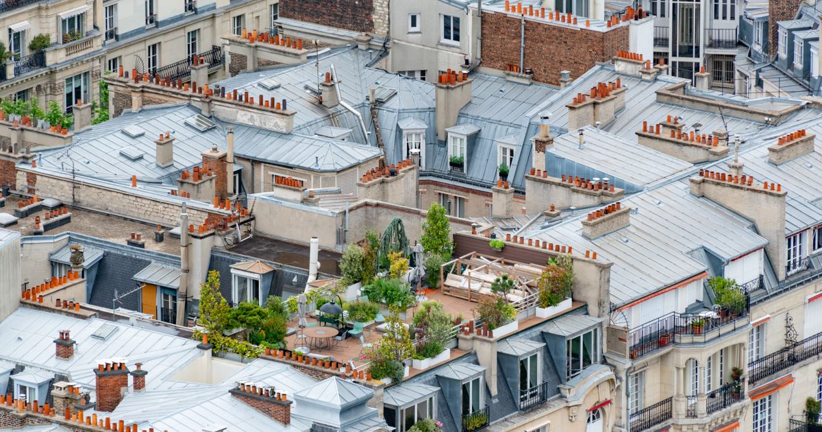Jardins et terrasses privatives sur les toits d'immeubles