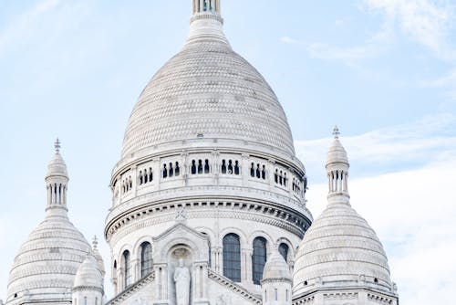 Close Up View of Sacre Coeur Basilica, Paris, France