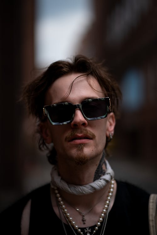 Portrait of a Young Man in Sunglasses 