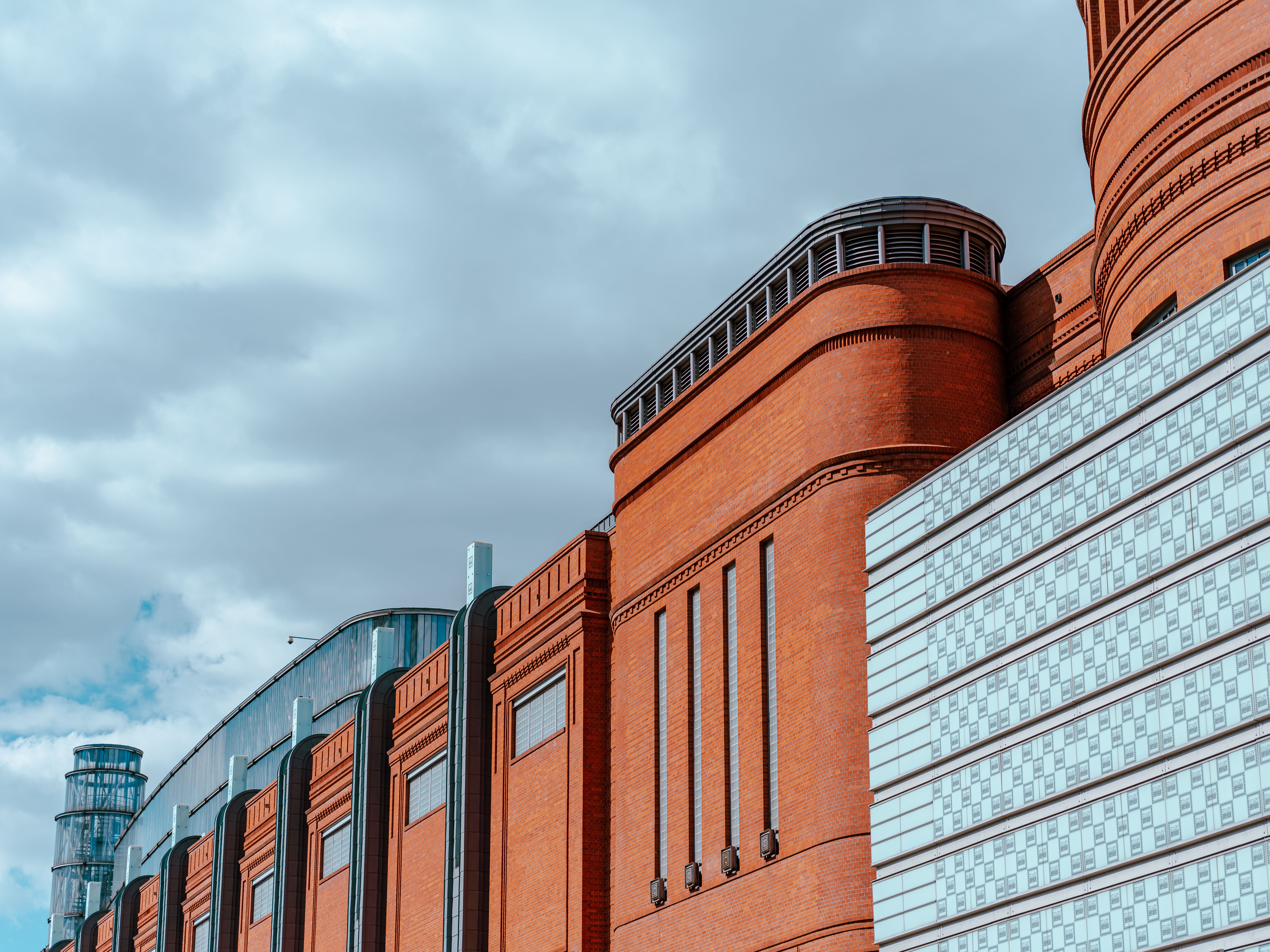 Facade of the Stary Browar Red Brick Building in Poznan, Poland · Free ...