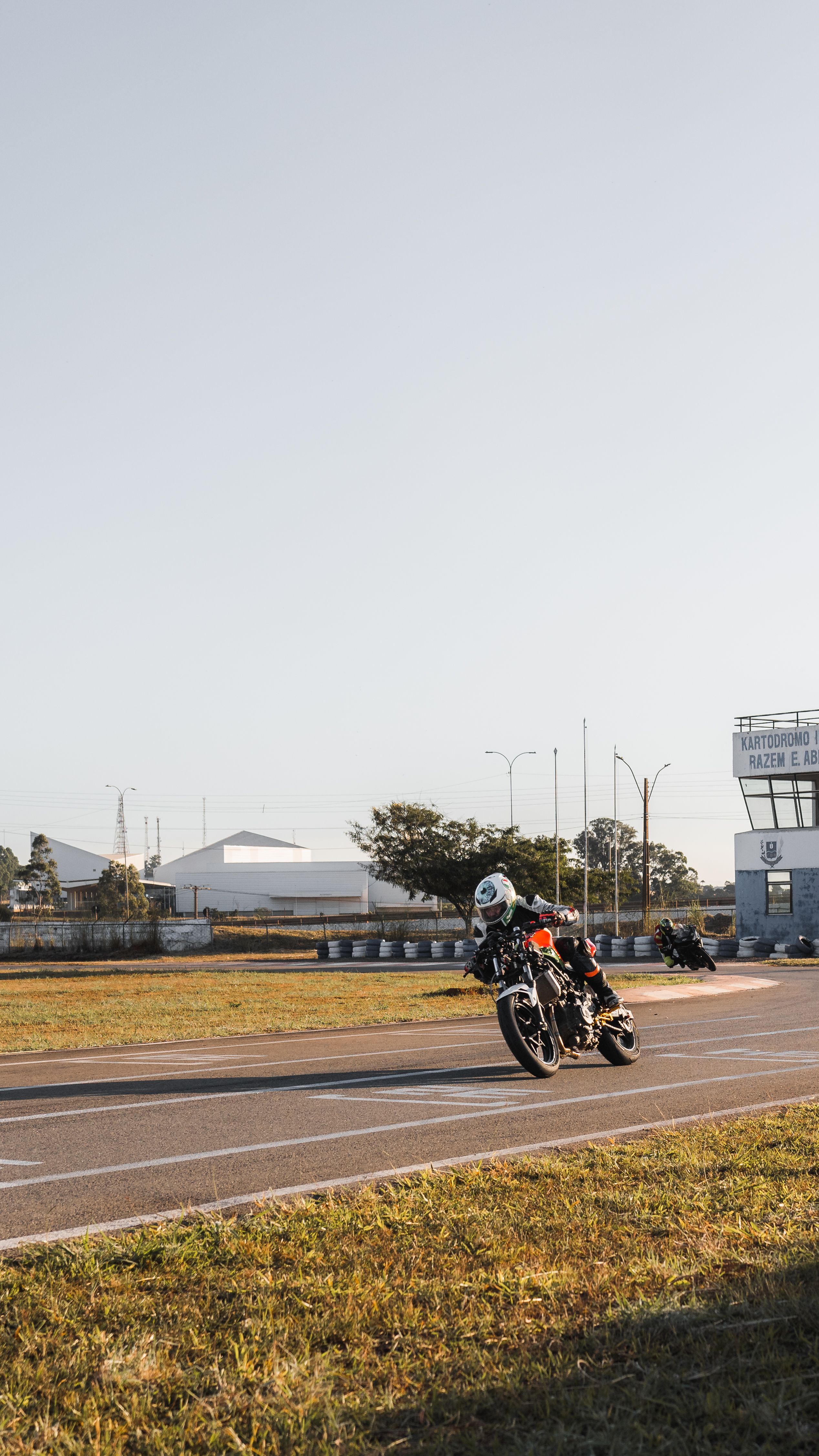 Motorcycle Rider Practicing on Circuit · Free Stock Photo