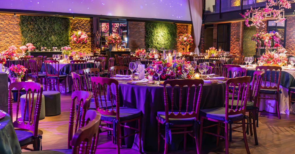 Restaurant Interior with Wedding Decorations · Free Stock Photo