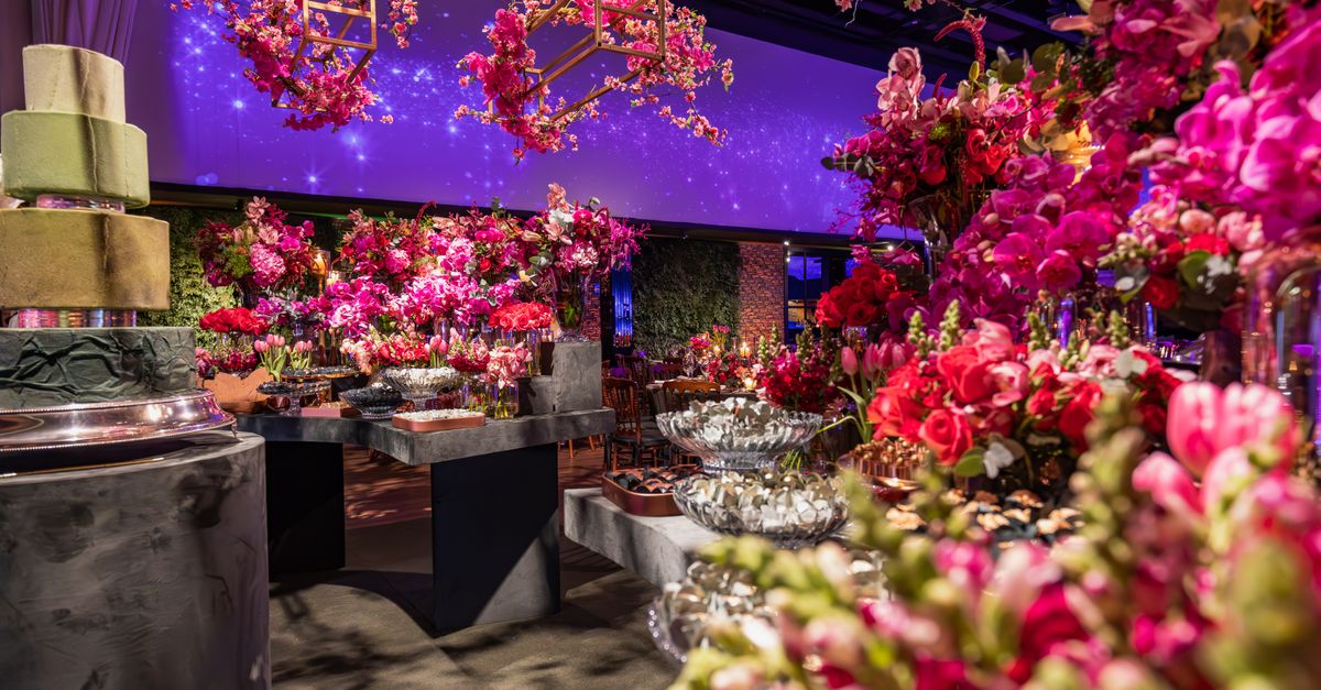 A European-summer-inspired garden wedding with a 100-foot aisle