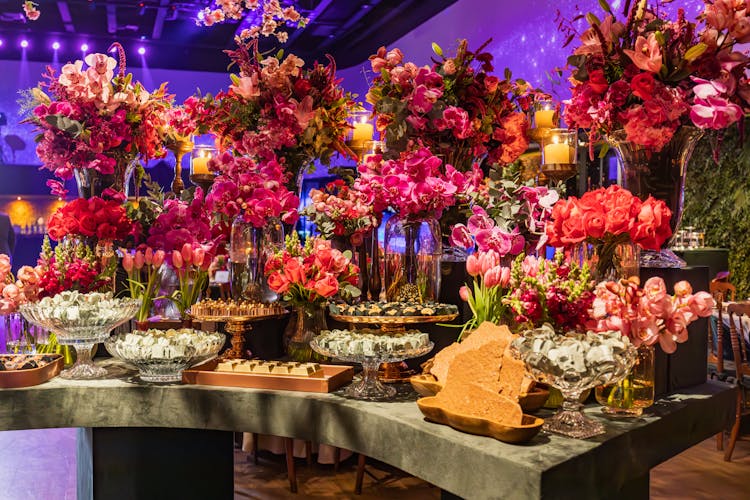 Flowers Decorations On Table