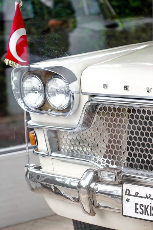 Close-up of a Vintage Devrim Car 