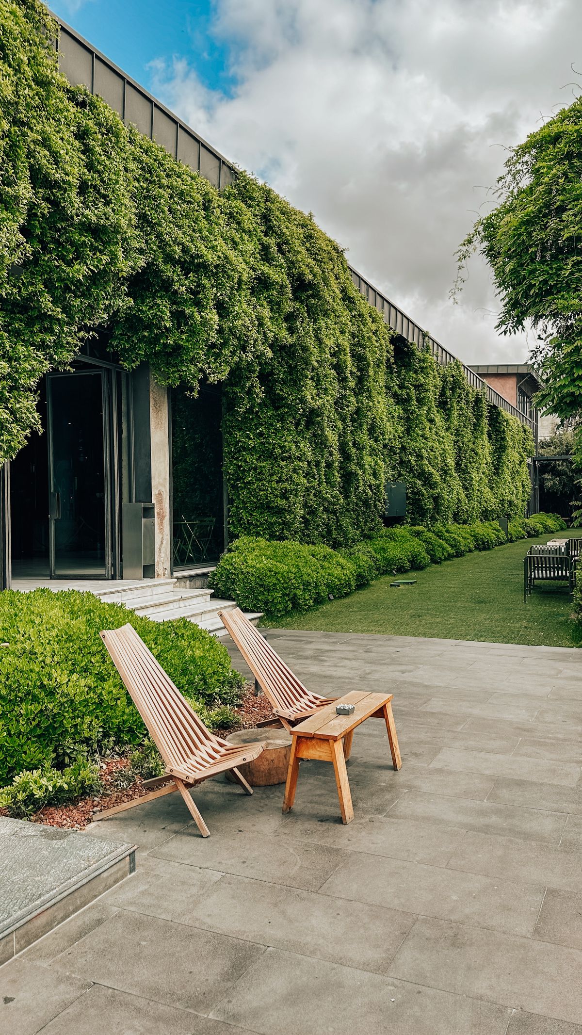 Terrasse de jardin aménagée