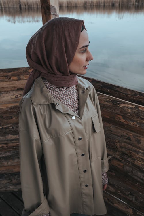 Woman in Hijab and Coat