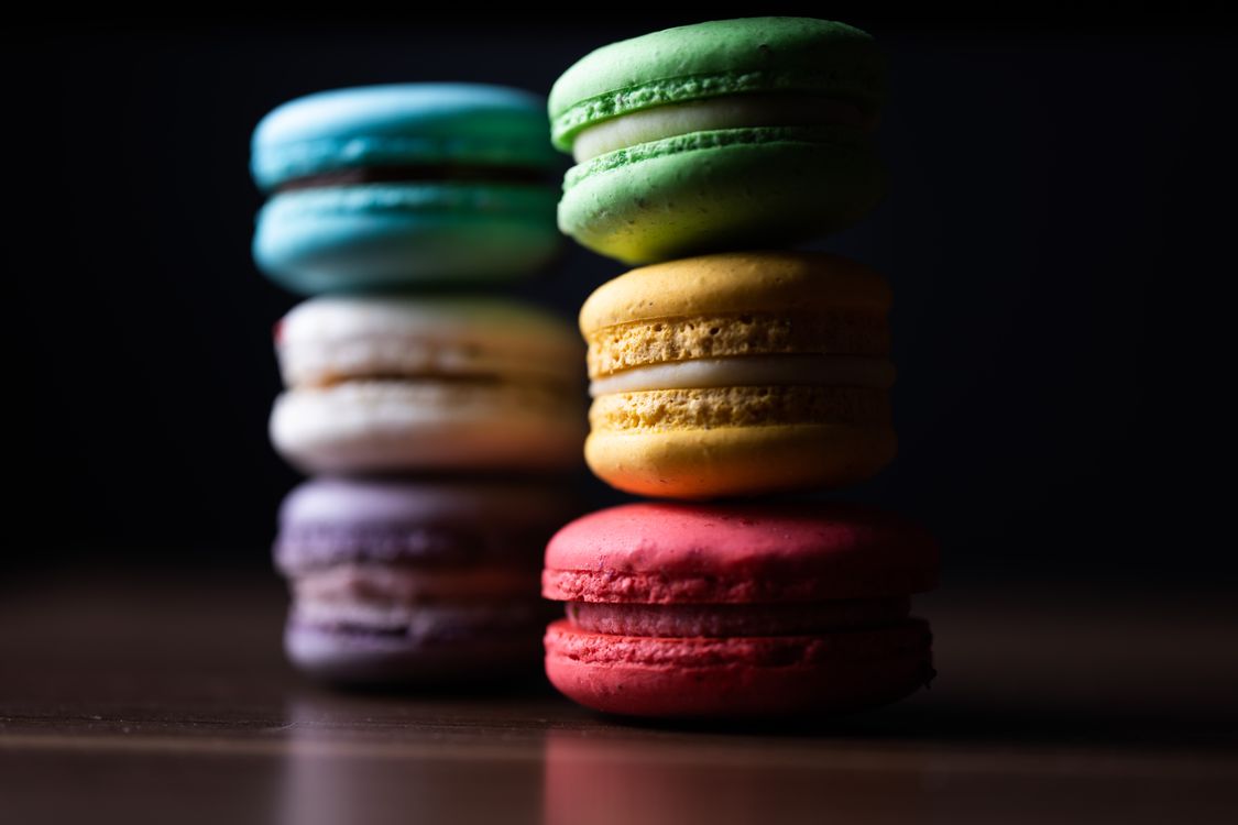 Stacks of Colorful Macarons · Free Stock Photo