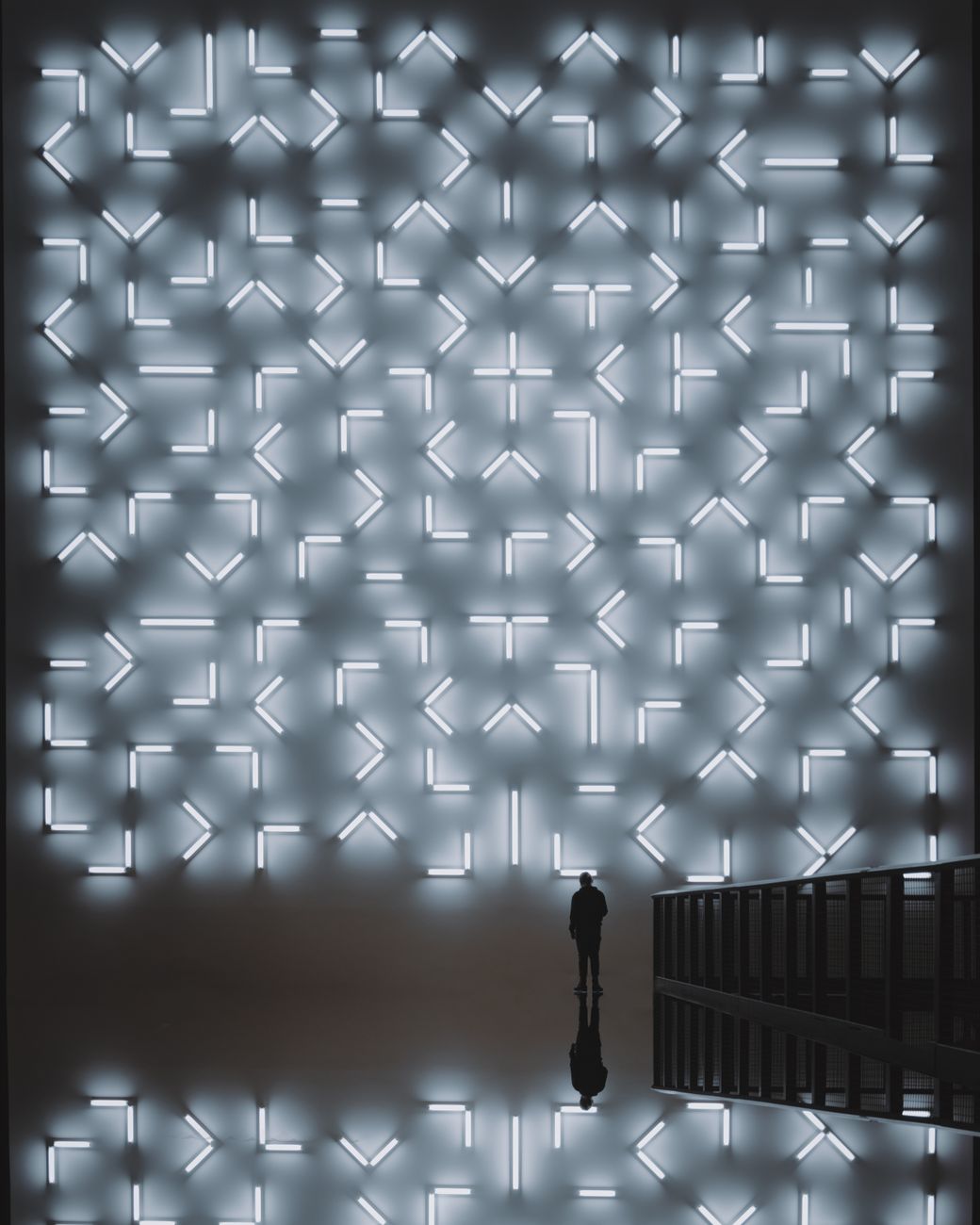 Eindrucksvolles digitales Kunstwerk mit Licht & Berlin