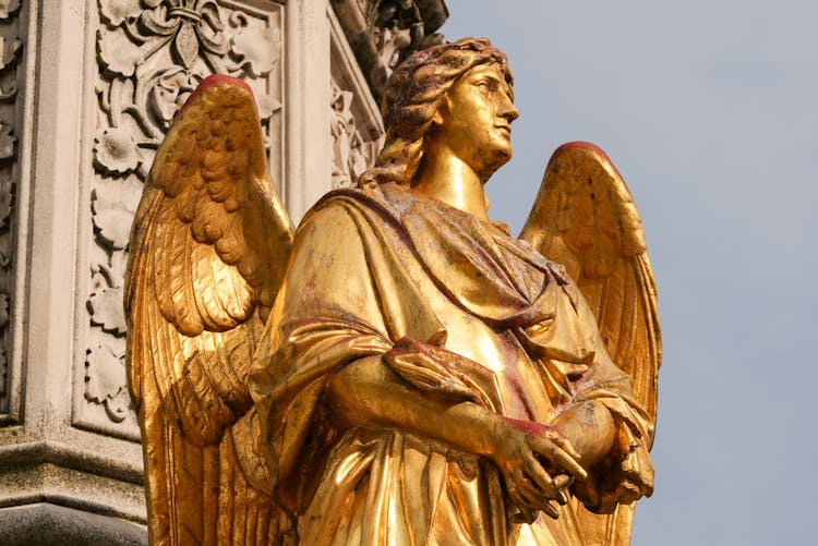 Close Up Of Golden Angel