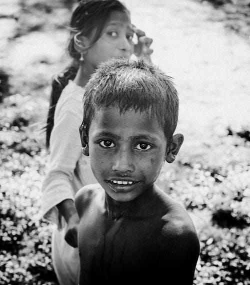 Free stock photo of black and white, bnw, boy