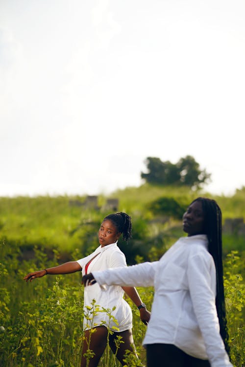 アフリカ人女性, フィールド, フローラの無料の写真素材
