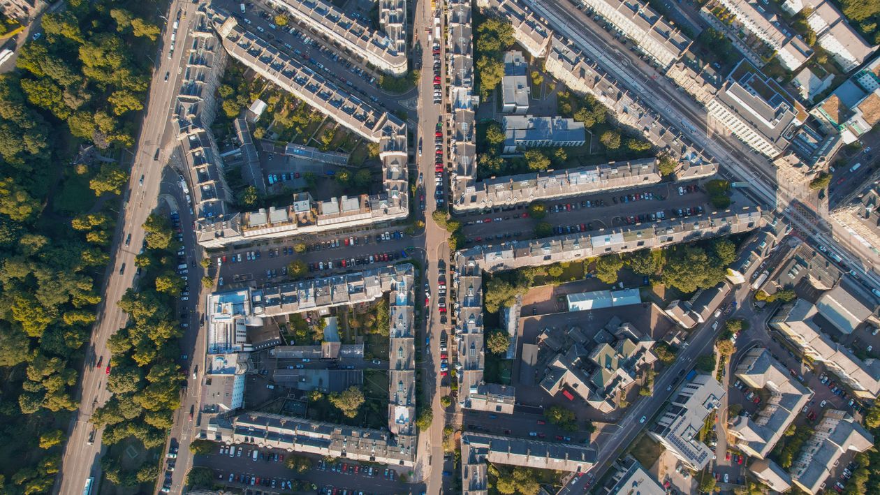 Streets in a Town Seen From Above · Free Stock Photo