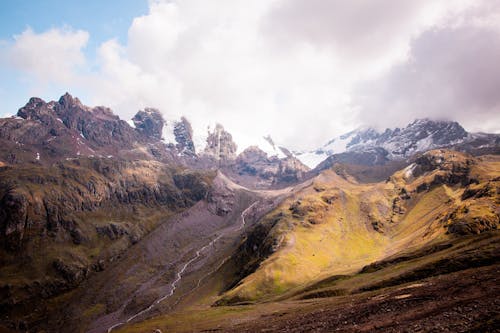 Glacier in a Mountain Valley 