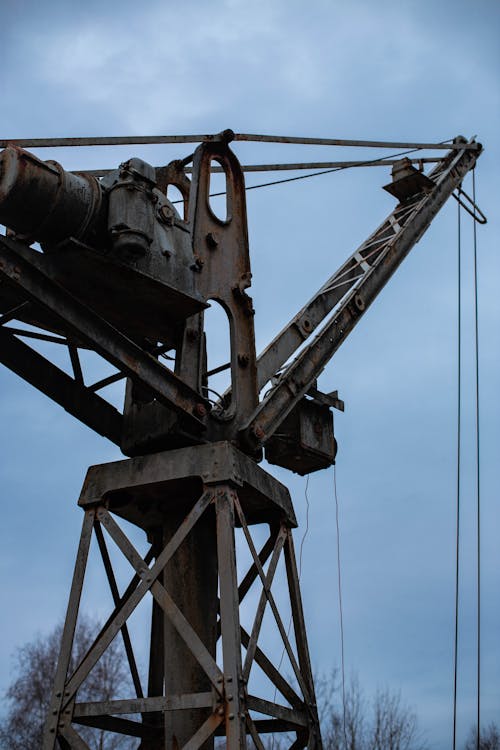 Free stock photo of abandoned, blue skies, crane