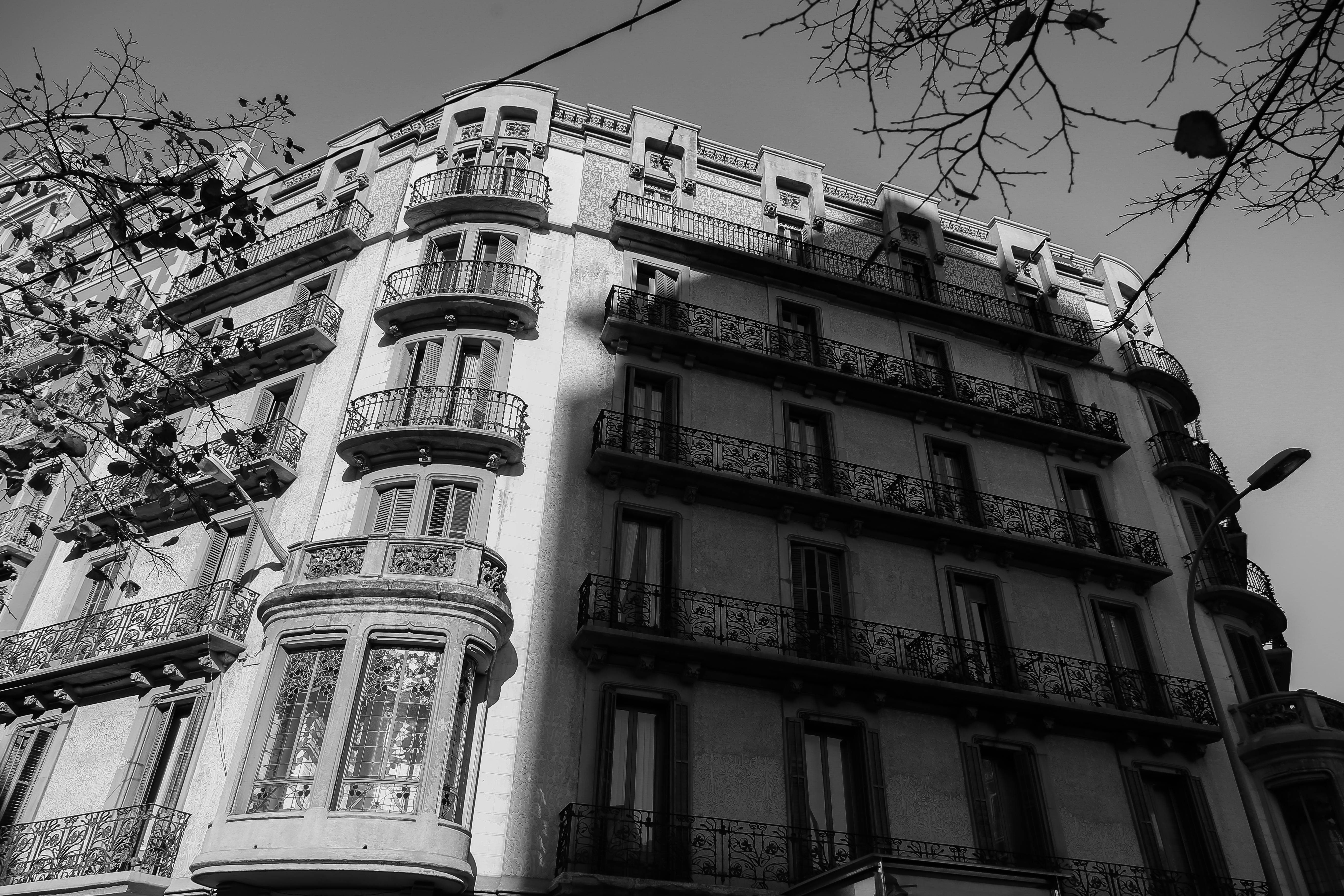 Free stock photo of barcelona, black and white, shadow
