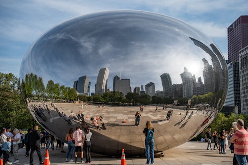 Foto d'estoc gratuïta de cel blau, chicago, ciutat