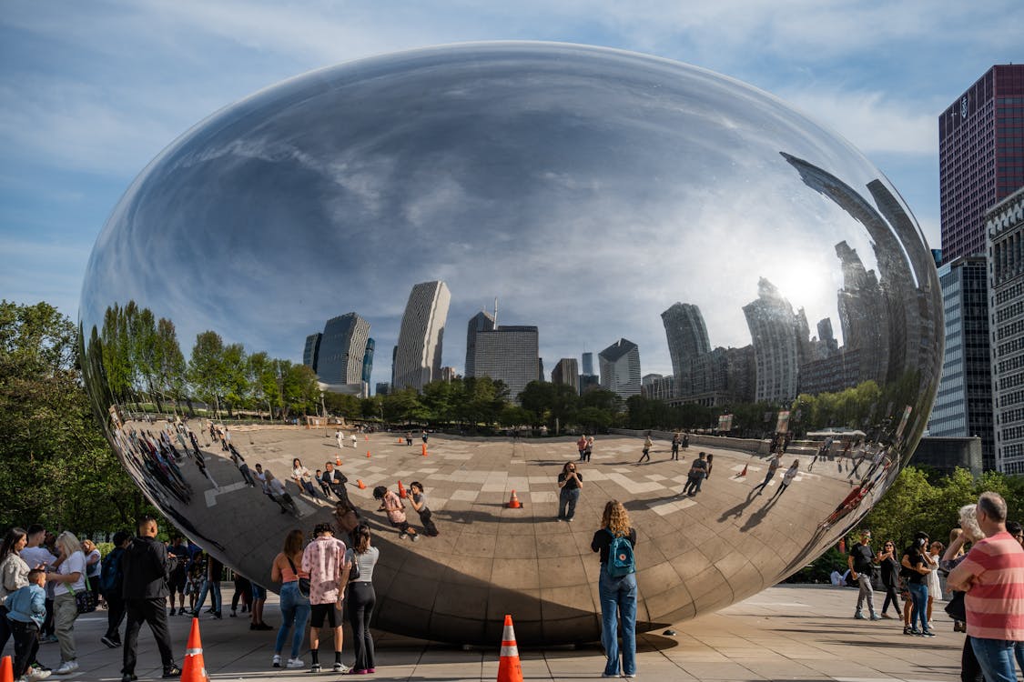 Free Cloud Gate in Chicago Stock Photo