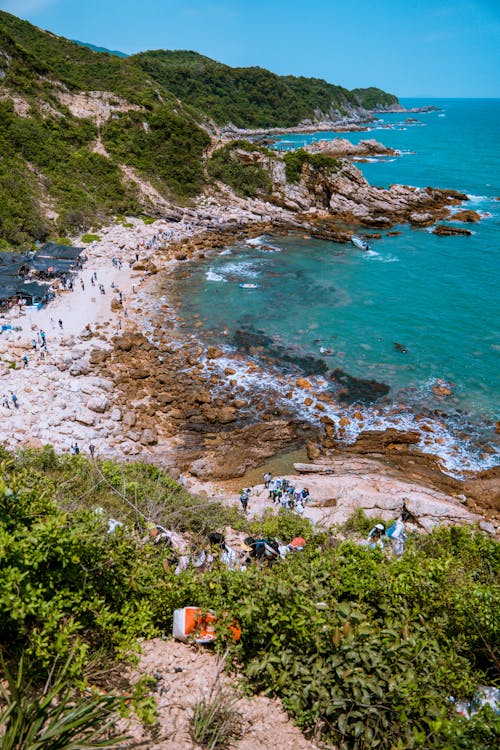 Scenic View of Sea and Coastline 