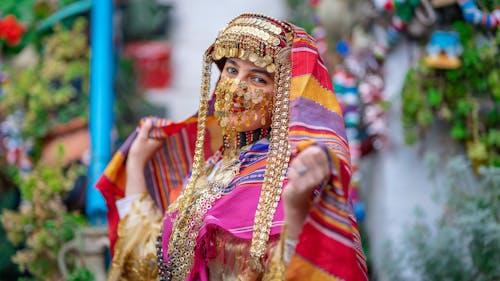 Woman in Traditional Clothing 