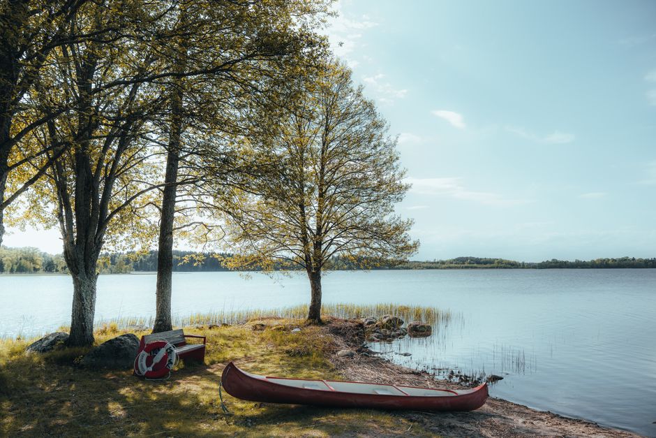 Canoë-camping à Göta Älv