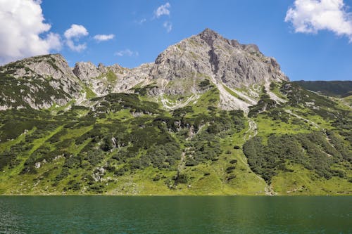 Tappenkarsee Lake with Mountain