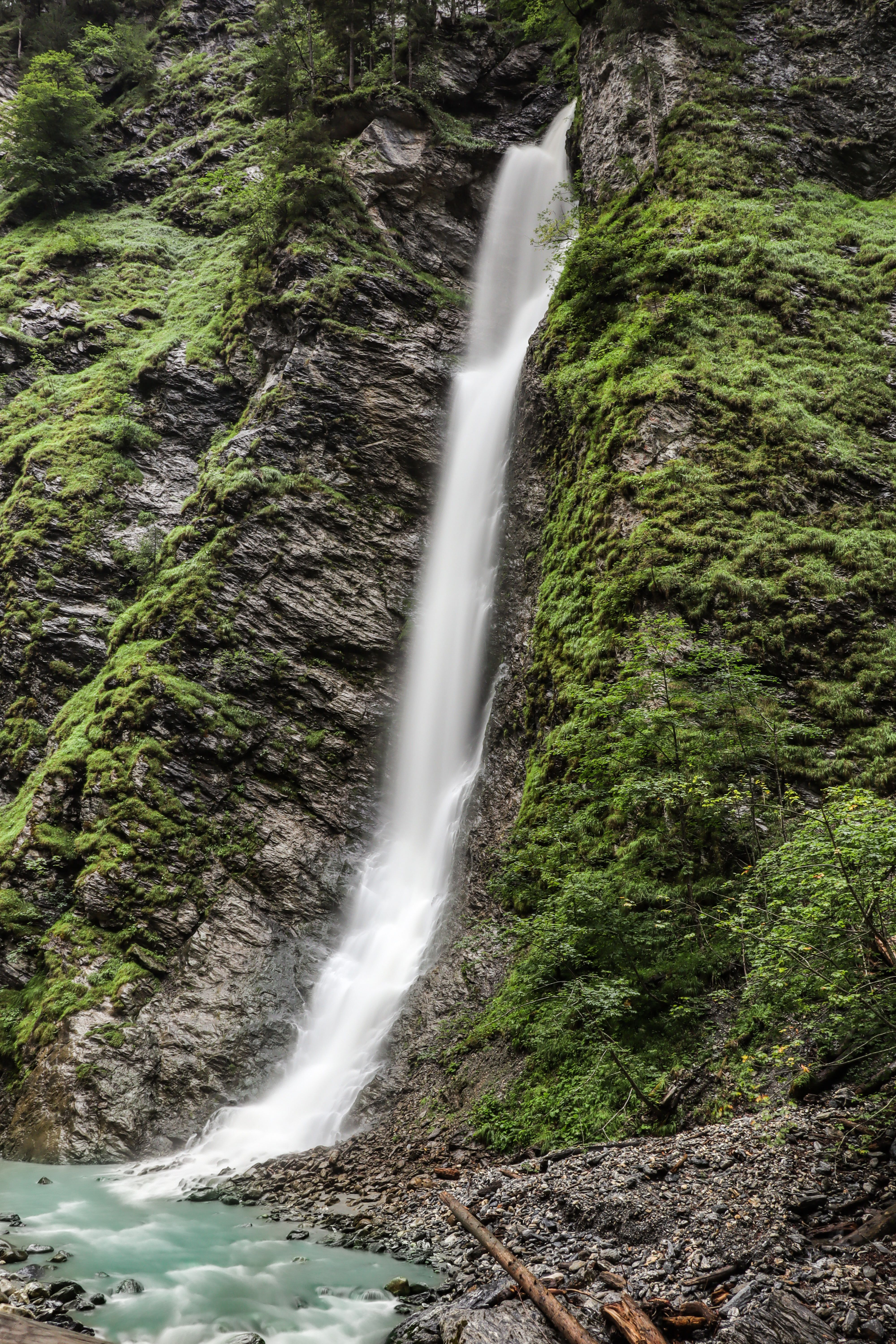 Waterfall on Rocks · Free Stock Photo