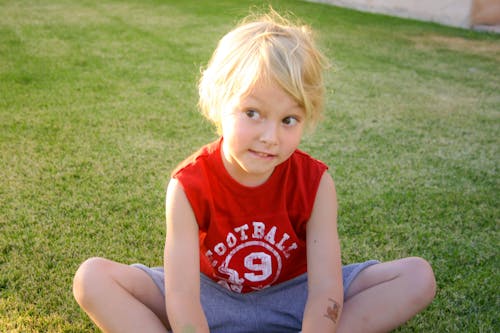 Free stock photo of adorable, blonde, boy