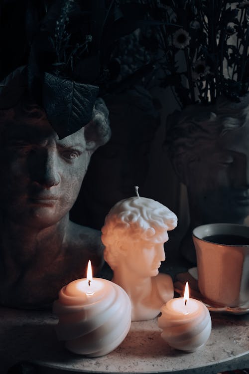 Wax Candles and Busts