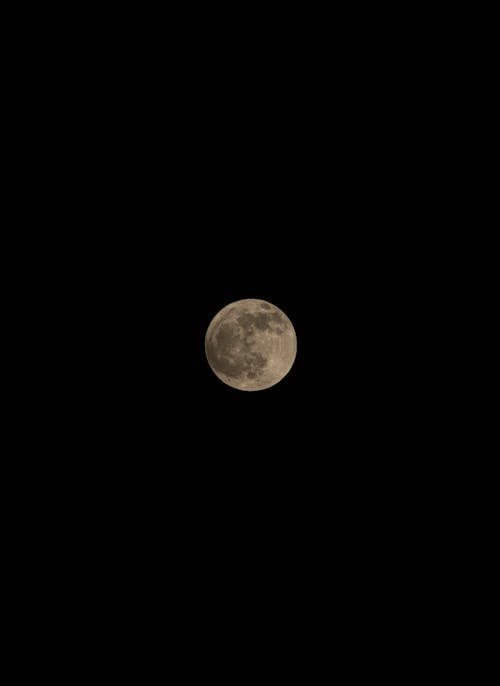 Close-up of a Full Moon 