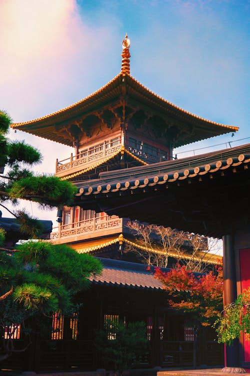 中國, 中國寺廟, 中國建築 的 免費圖庫相片