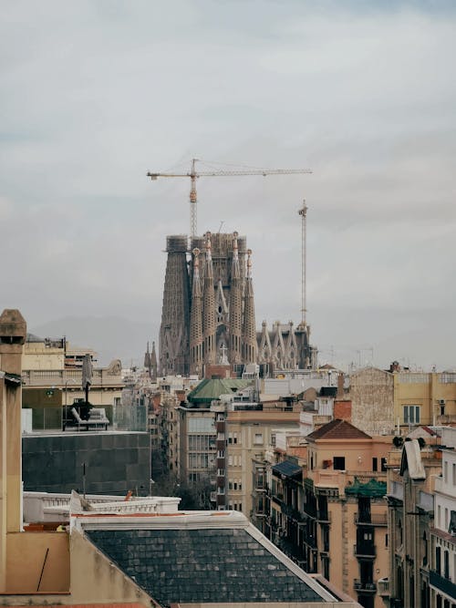 Construction of La Sagrada Familia in Barcelona