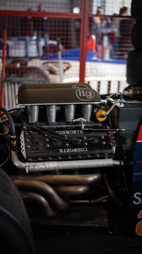 Close up of Cosworth Engine