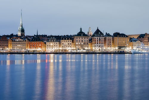 Buildings by River in Stockholm
