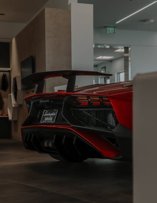 Základová fotografie zdarma na téma aventador, červená, Lamborghini