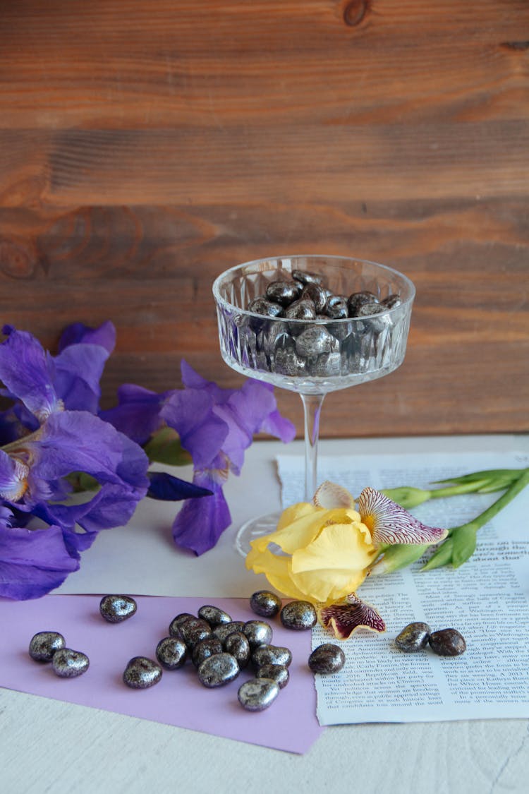 Black Beans In Glass