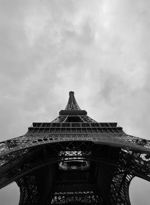 Low Angle Shot of Eiffel Tower