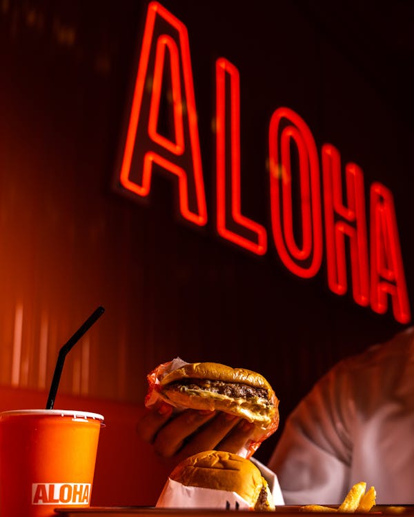 Ilmainen kuvapankkikuva tunnisteilla aloha ravintola, ateria, burgeri