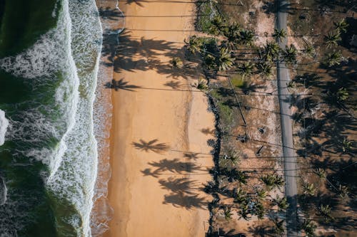 Foto d'estoc gratuïta de fer surf, foto des d'un dron, fotografia aèria